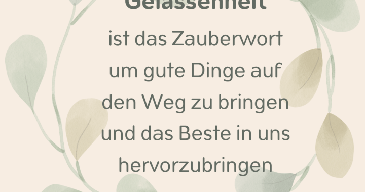 Gelassenheit