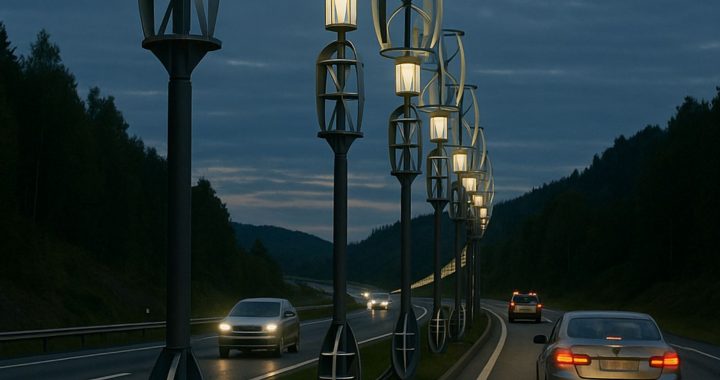 Norwegen: Windturbinen in Autobahn-Mittelstreifen erzeugen Strom