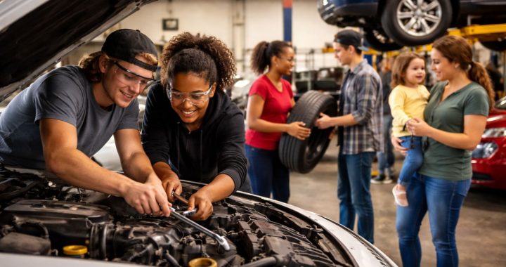 Wie Highschool-Schüler durch Autoreparaturen Familien helfen