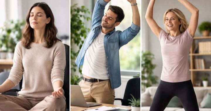 Drei kurze Übungen für mehr Ausgeglichenheit im Arbeitsalltag