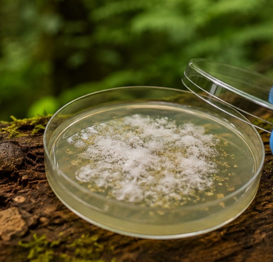 Der plastikabbauende Pilz Pestalotiopsis microspora im Regenwald
